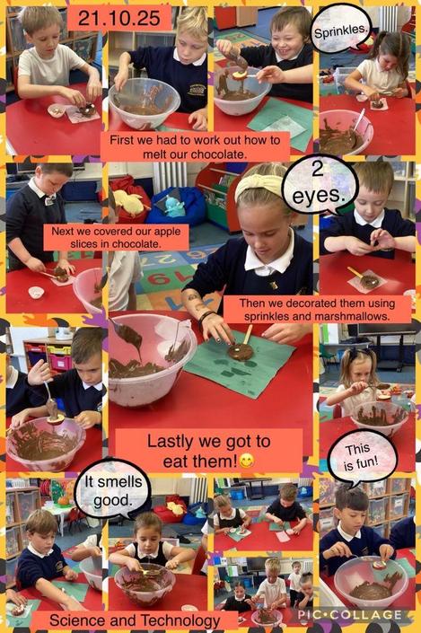 Designing and making chocolate apples